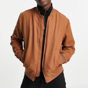 Topman brown Bomber Jacket
